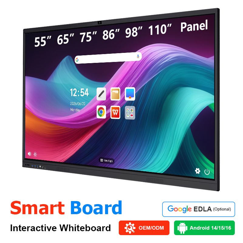 55-110 inch 4K interactive flat panel smart board OEM